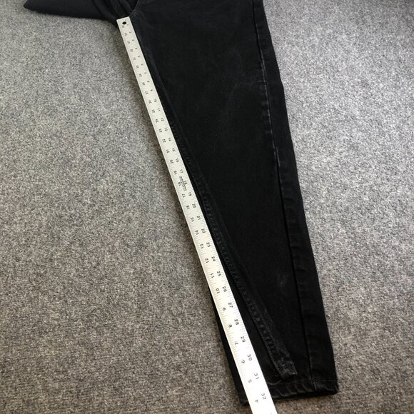 Levis 505 Jeans Mens 34x32 (Fits 32x32) Black Regular Fit Straight Leg Y2K 90s - Picture 8 of 11